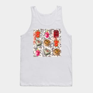 Made in Hong Kong Vintage Icons - Retro Street Style Floral Pattern Tank Top